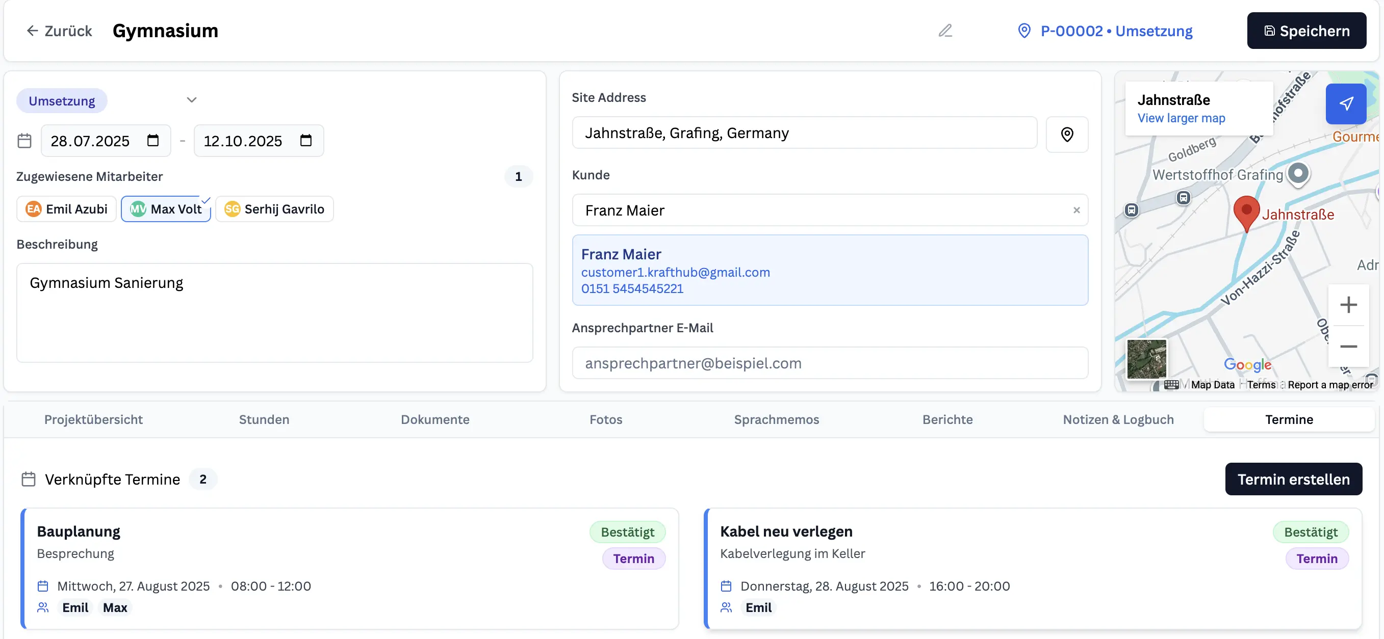 Construction Site Reporting
