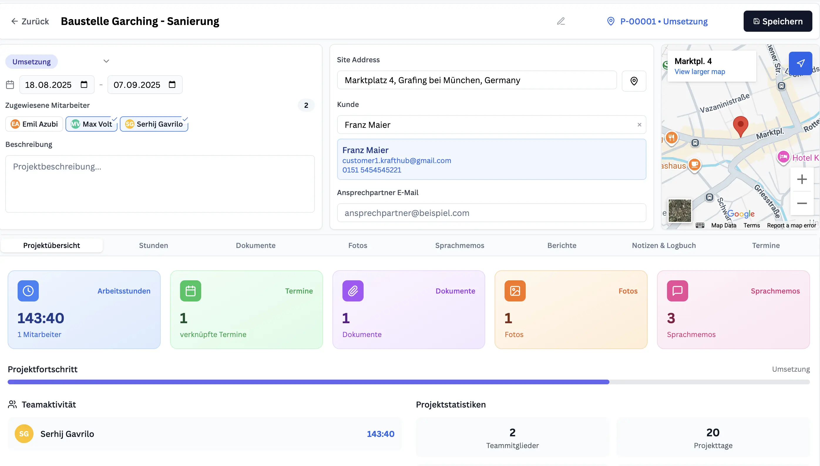 Project Management Dashboard